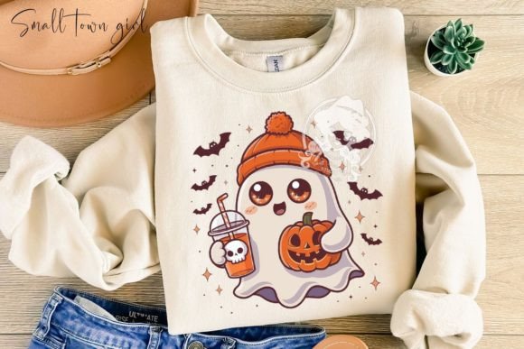 Charming and Commercial: Working with Your Cute Ghost with Coffee PNG