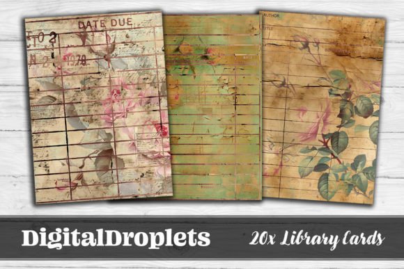 Charming Design Assets: Using Big Floral Library Cards Vol.2