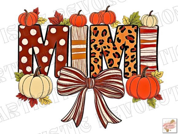 Fall Mimi Mama Mom PNG - Fall Coquette: A Design Asset for Autumn Creations