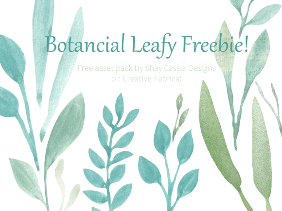 Freebie Leafy Asset Pack: Watercolor Leaves for Designers