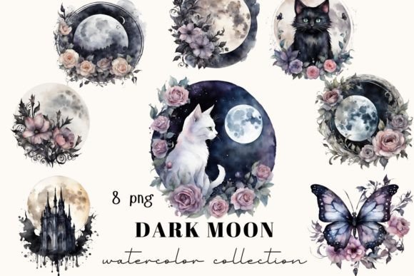 Full Moon Clipart & Galaxy Cat: Capturing Night Sky Magic