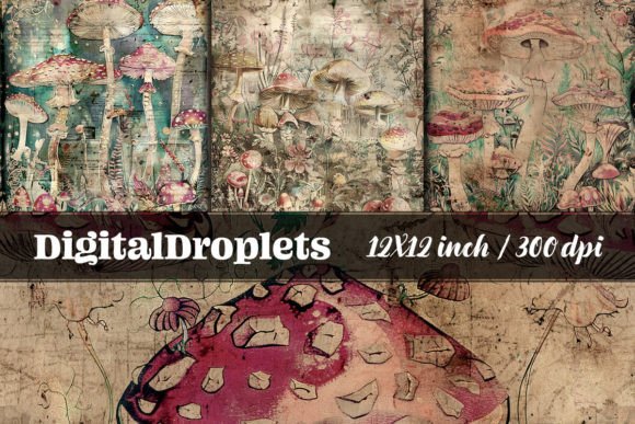 Mushroom Vol.4 | Collection: Vintage Charm for Modern Crafts