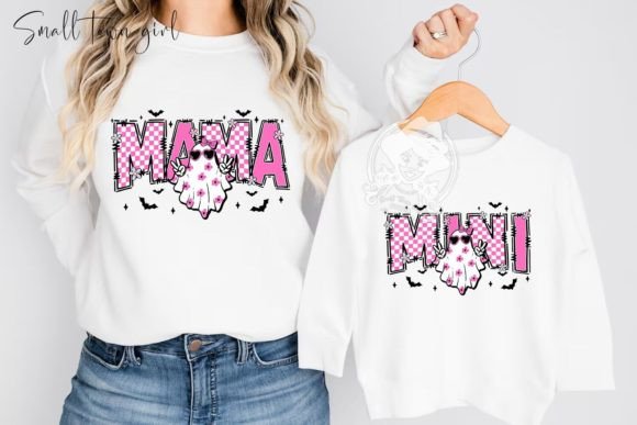 Retro Halloween Mama Mini PNG: Your Spooky Design Asset