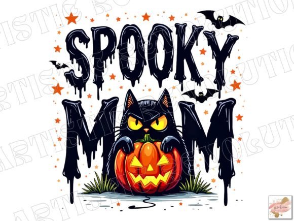 Spooky Mom Halloween Png Sublimation: Your Go-To Design Asset