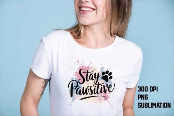 Stay Positive Cute Dog Quotes Png: Your Go-To Design Asset