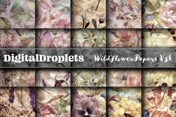 Wild Flowers Papers Vol. 38: A Textured Collection for Creative Projects
